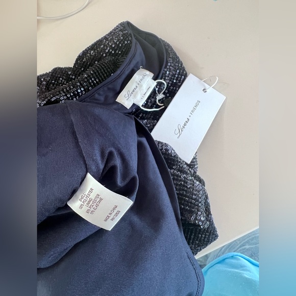 Lovers + Friends Navy Sequin Dress (Taylor Swift Eras Tour Vibes) NWT - Picture 6 of 8